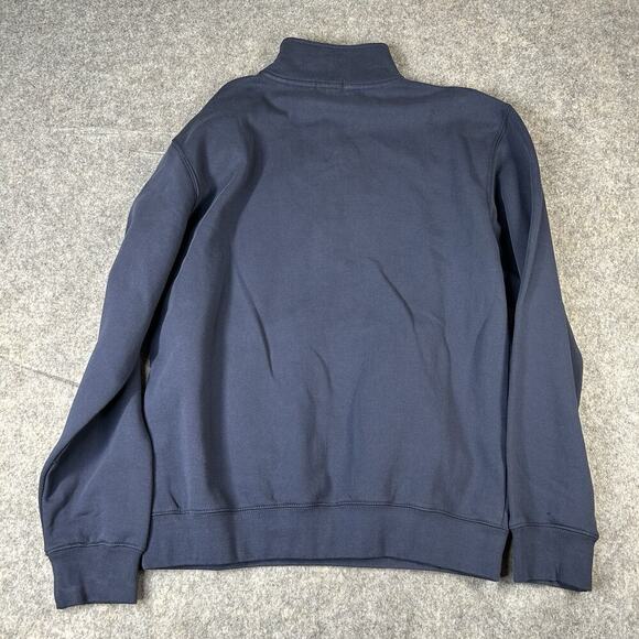 Katin Clark Fleece Half Zip Mens Small Navy Blue Pullover Cotton Outdoor Pocket - Picture 8 of 10